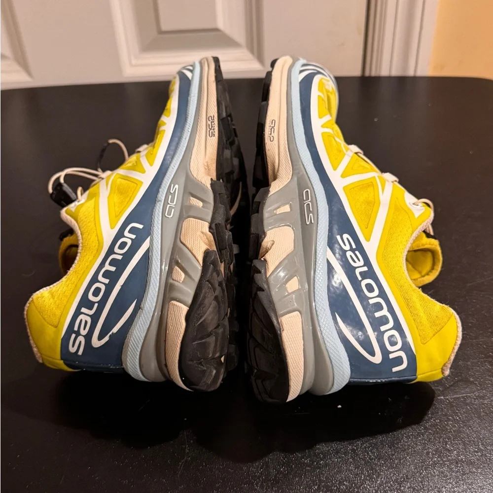 Salomon XT 6 unisex low Yellow and Gray Athletic Sneakers W12/M 11 style 415766 - Picture 4 of 8